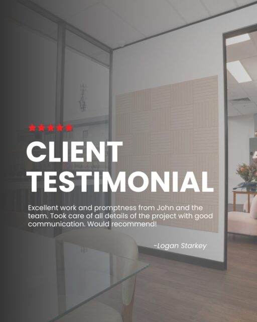 Thank you Logan for this kind feedback! ✨

As one of Sydney’s most trusted fitout contractors, we take pride in delivering bespoke commercial, office and hospitality spaces that seamlessly balance functionality and style. 

We look forward to bringing that same level of craftsmanship to your next project.

#feedback #interiordesign